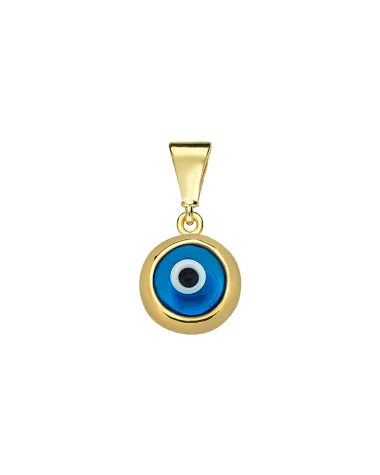 9CT Y/G ENAMEL EVIL EYE 6.00mm